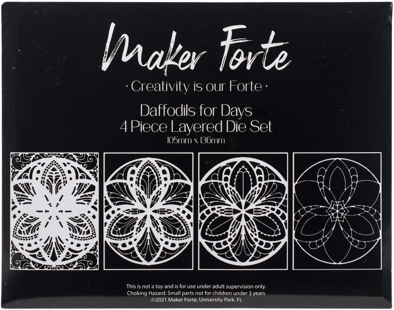 Maker Forte Metal Dies By Hedgehog Hollow-Daffodils For Days